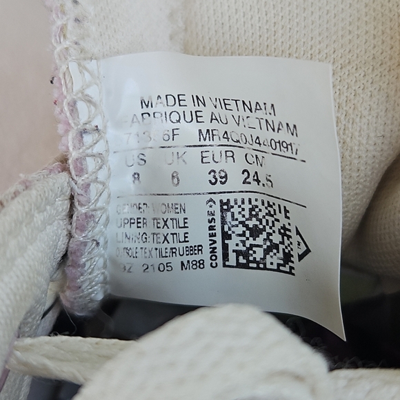 Converse CTAS Remix Low Top Sneakers Shoes Pink White Women SZ 8 - Picture 10 of 12